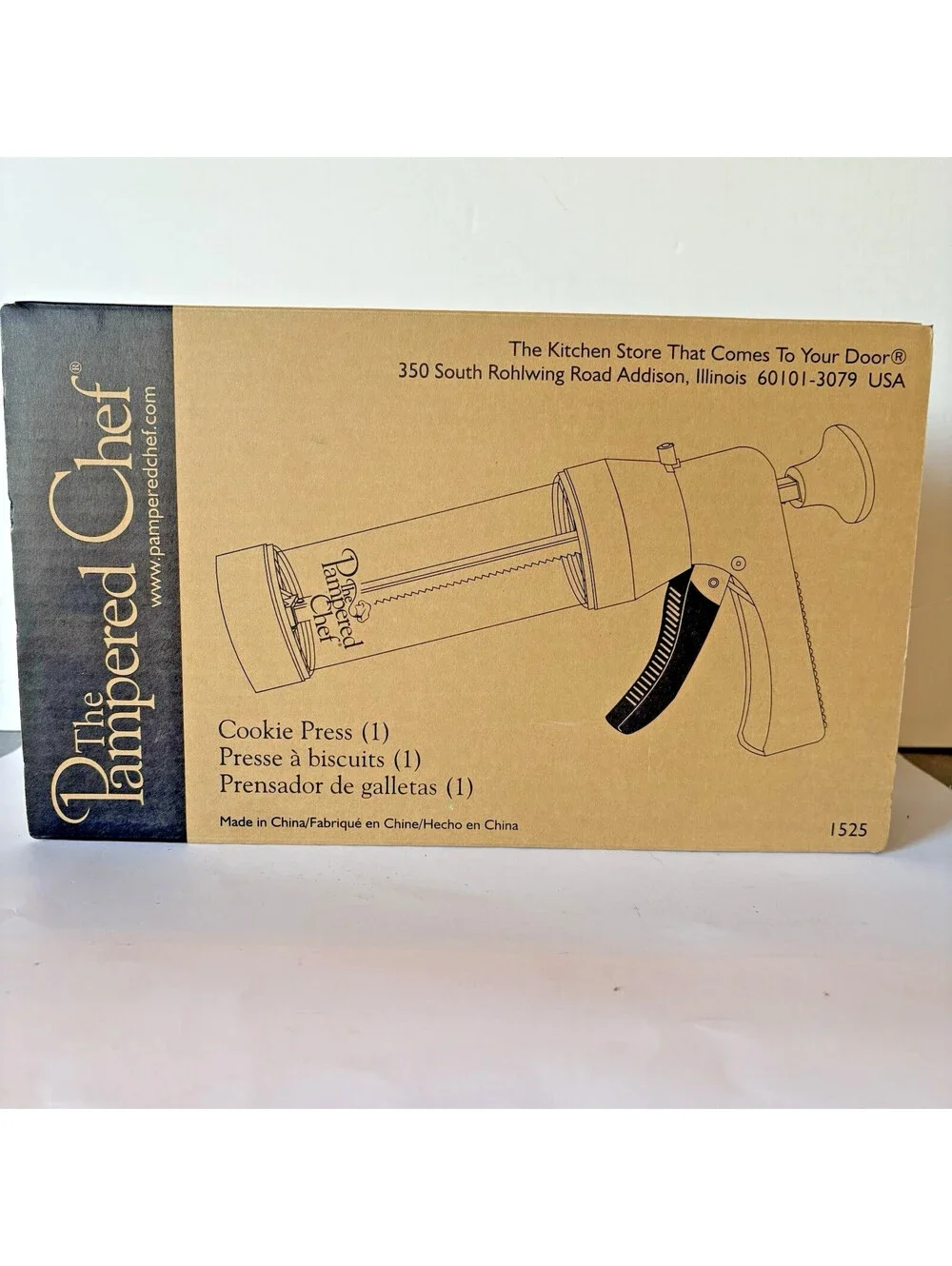 The Pampered Chef Cookie Press 16 Discs #1525